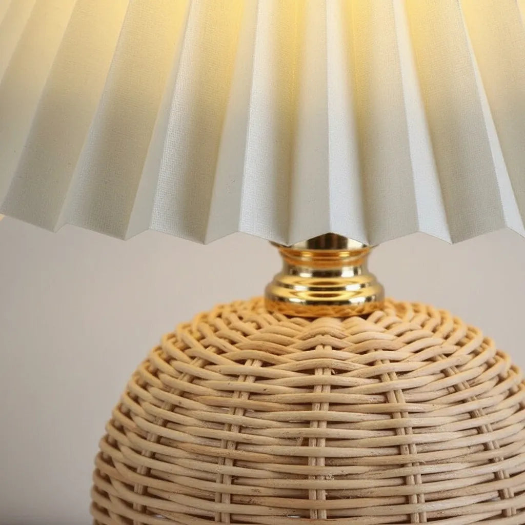 Lampe de Chevet en Osier