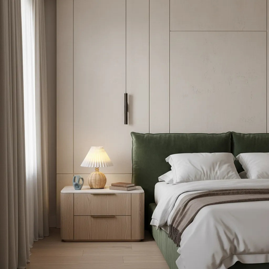 Lampe de Chevet en Osier