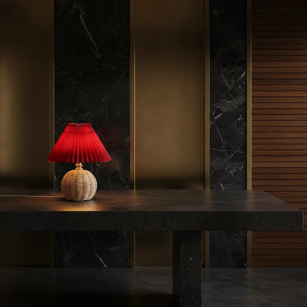 Lampe de Chevet en Osier