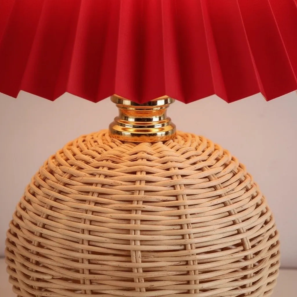 Lampe de Chevet en Osier