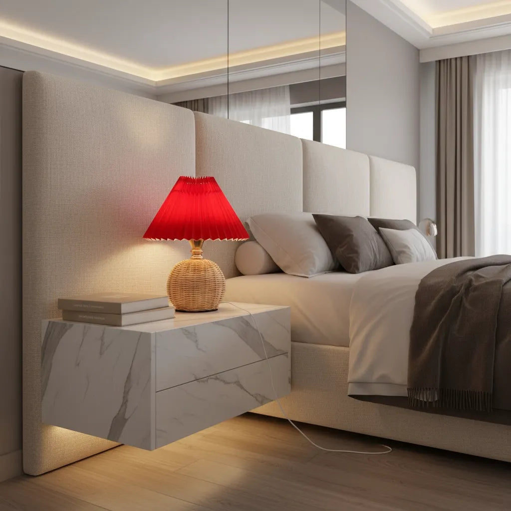 Lampe de Chevet en Osier