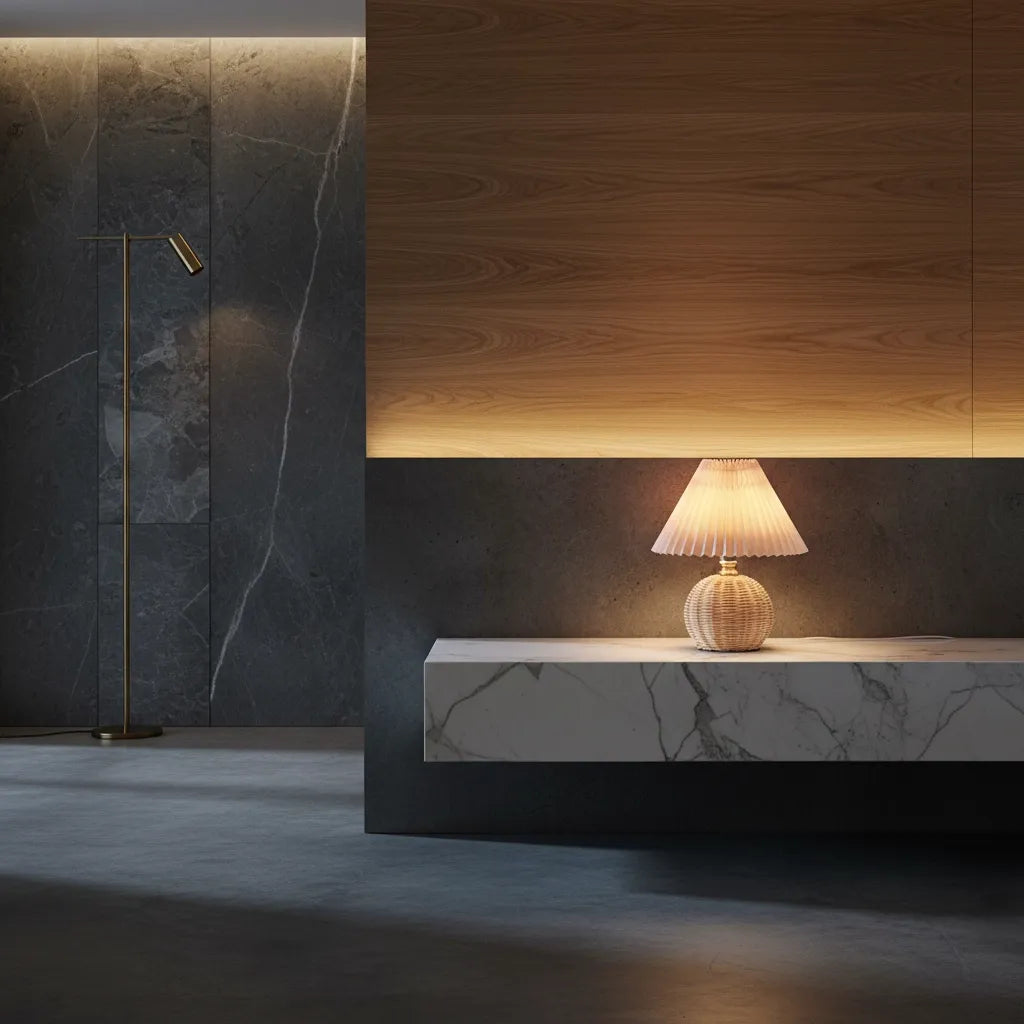 Lampe de Chevet en Osier