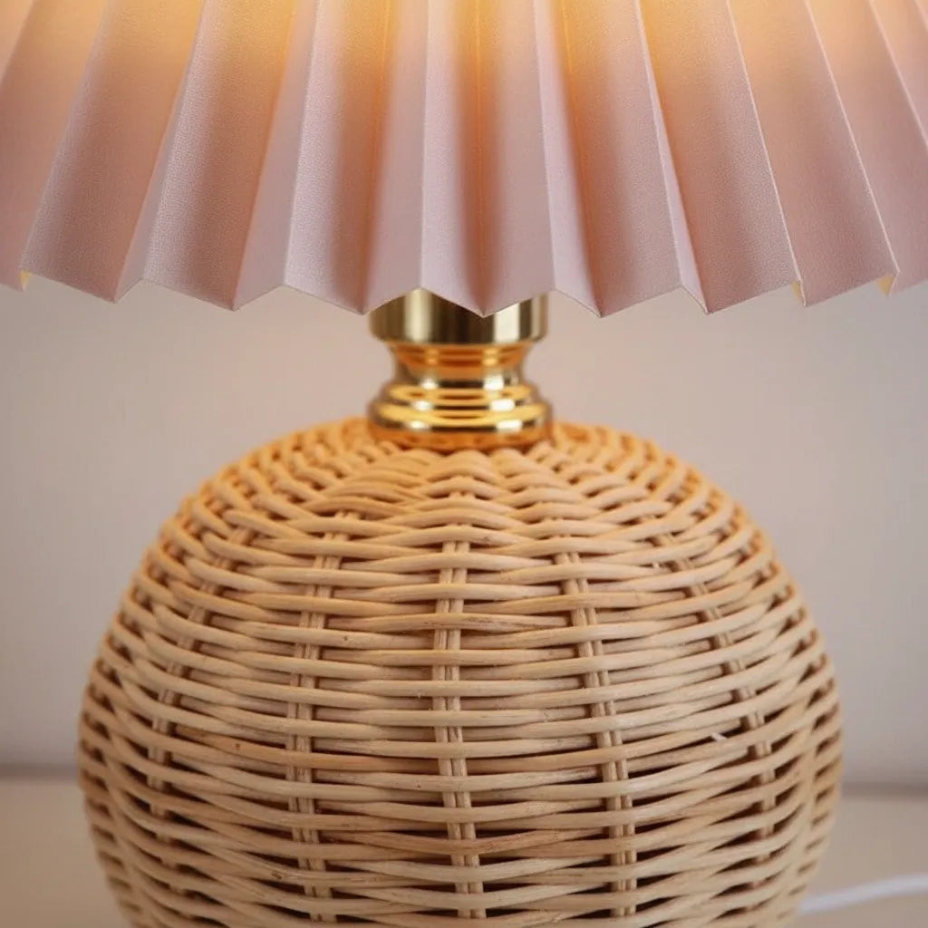 Lampe de Chevet en Osier