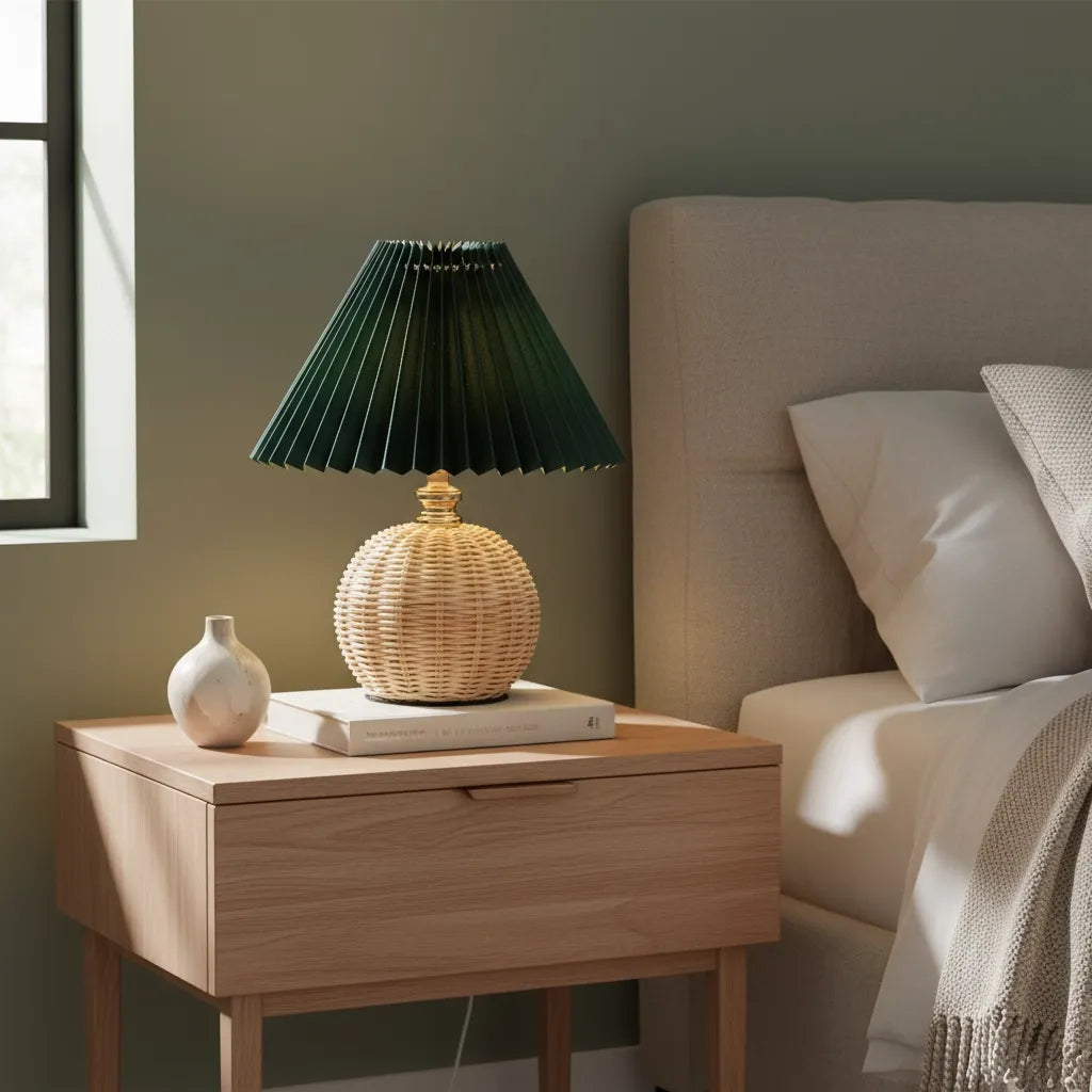 Lampe de Chevet en Osier