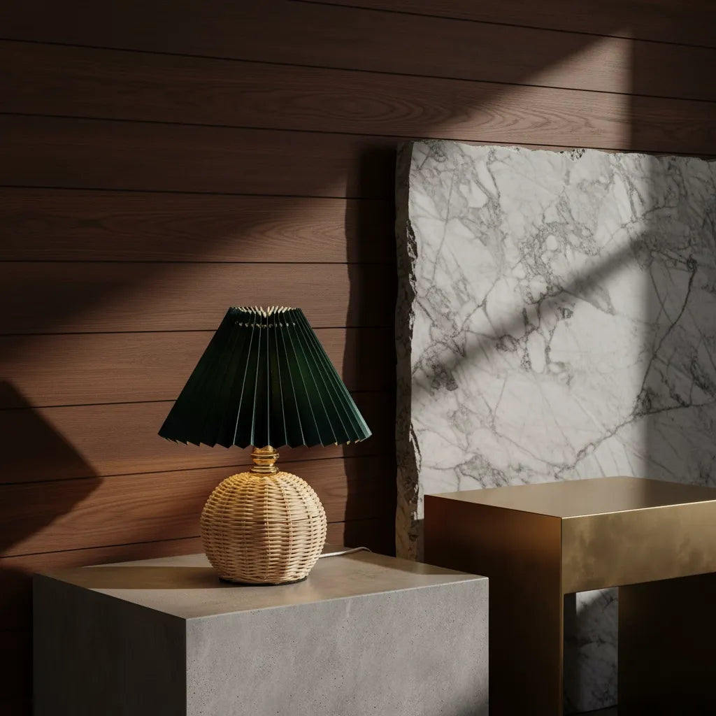 Lampe de Chevet en Osier