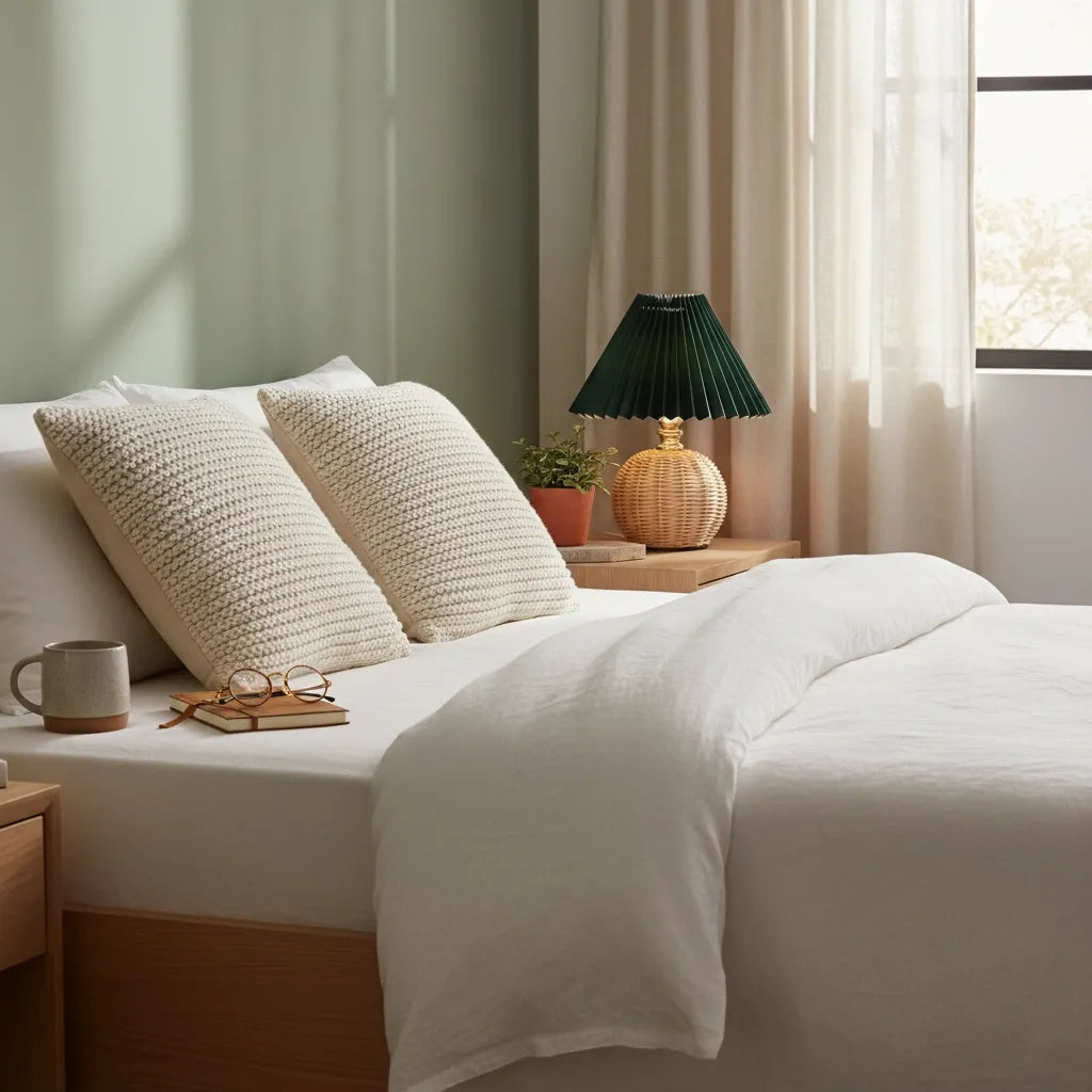 Lampe de Chevet en Osier