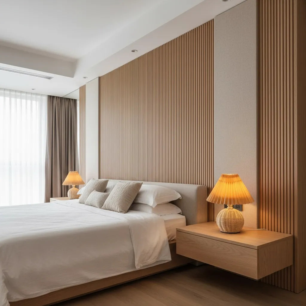 Lampe de Chevet en Osier