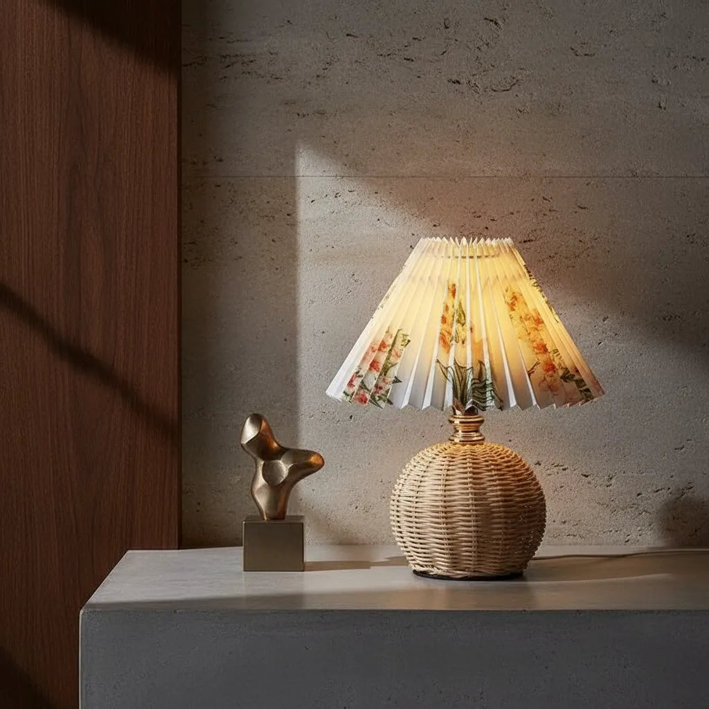 Lampe de Chevet en Osier