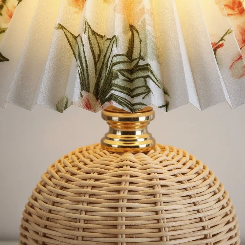 Lampe de Chevet en Osier