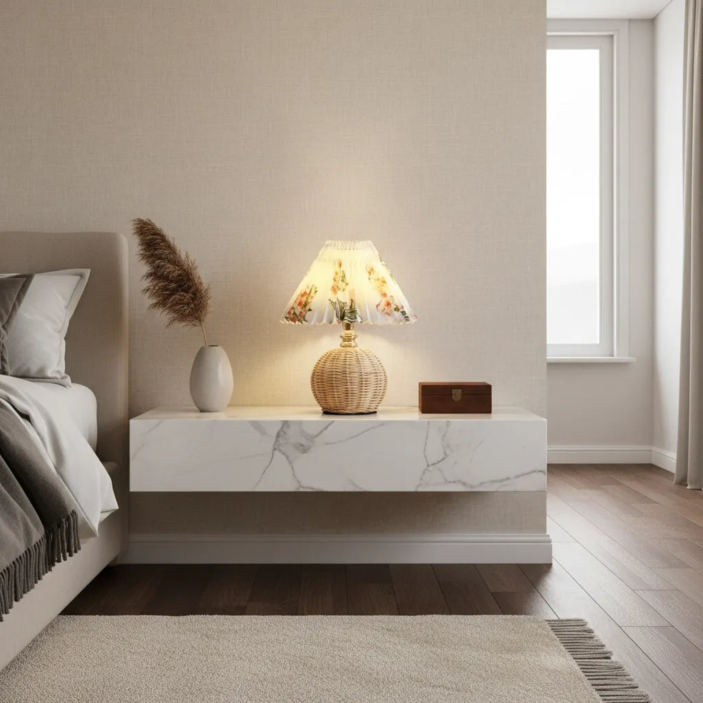 Lampe de Chevet en Osier