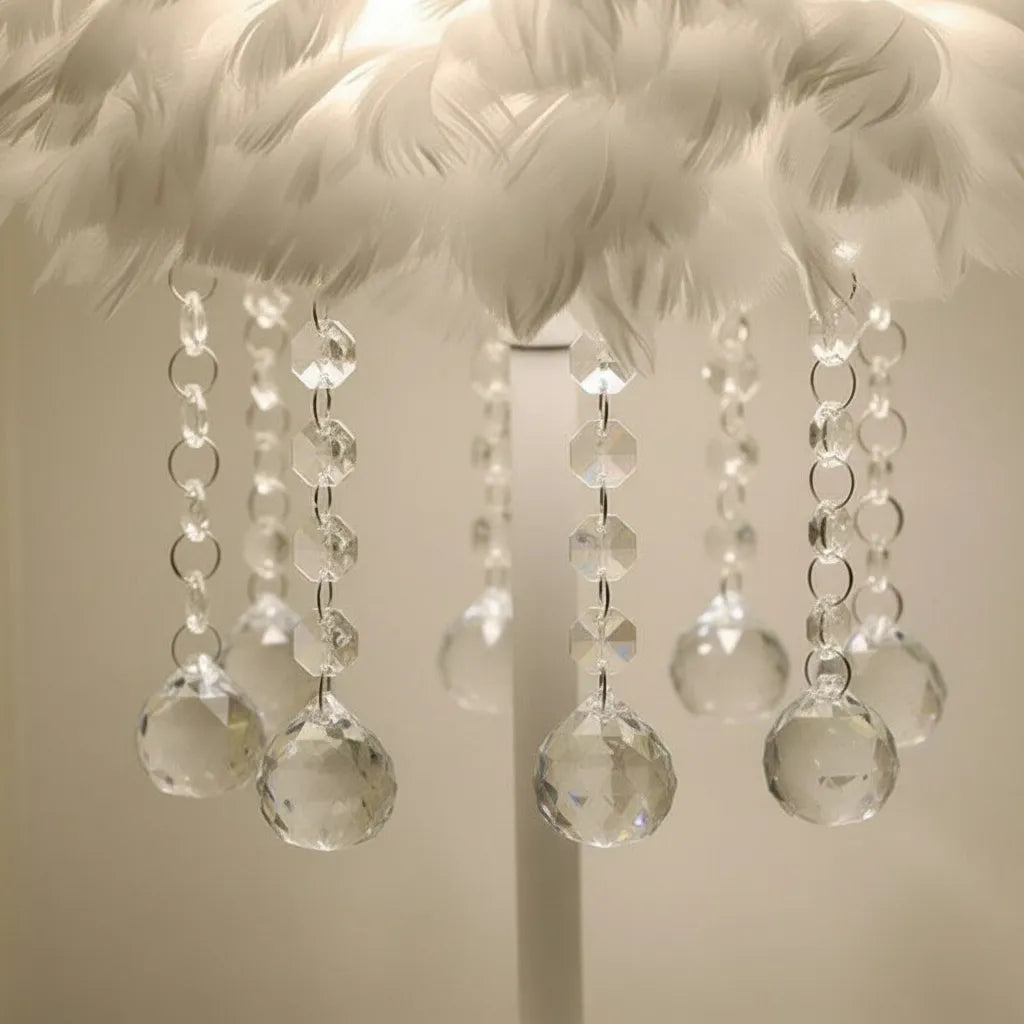 Lampe de Chevet en Plume