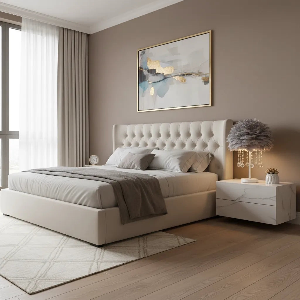 Lampe de Chevet en Plume