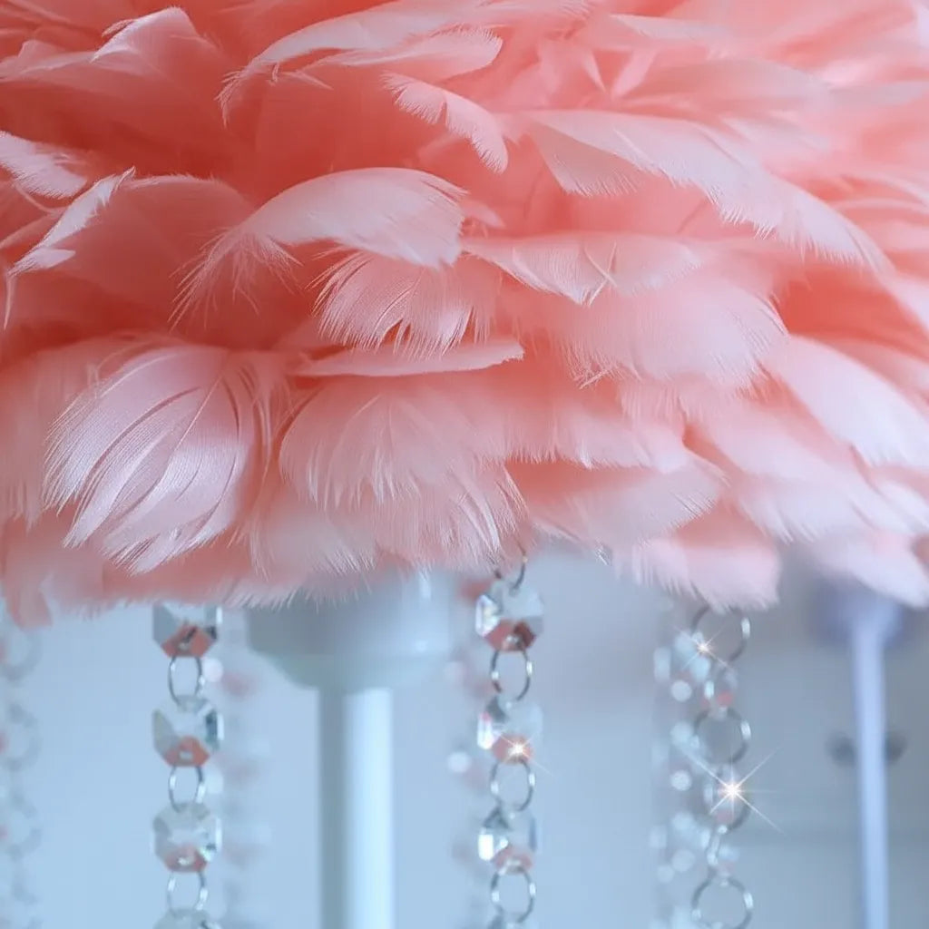 Lampe de Chevet en Plume