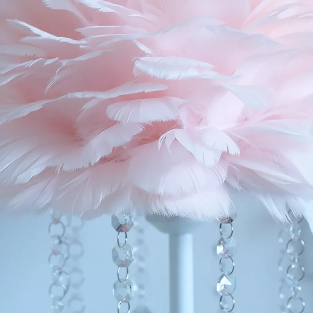 Lampe de Chevet en Plume