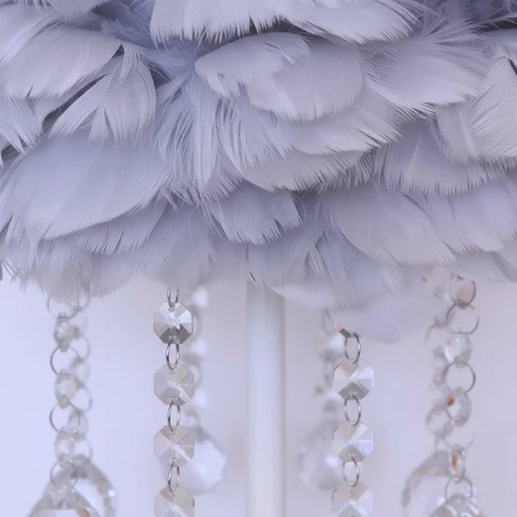 Lampe de Chevet en Plume