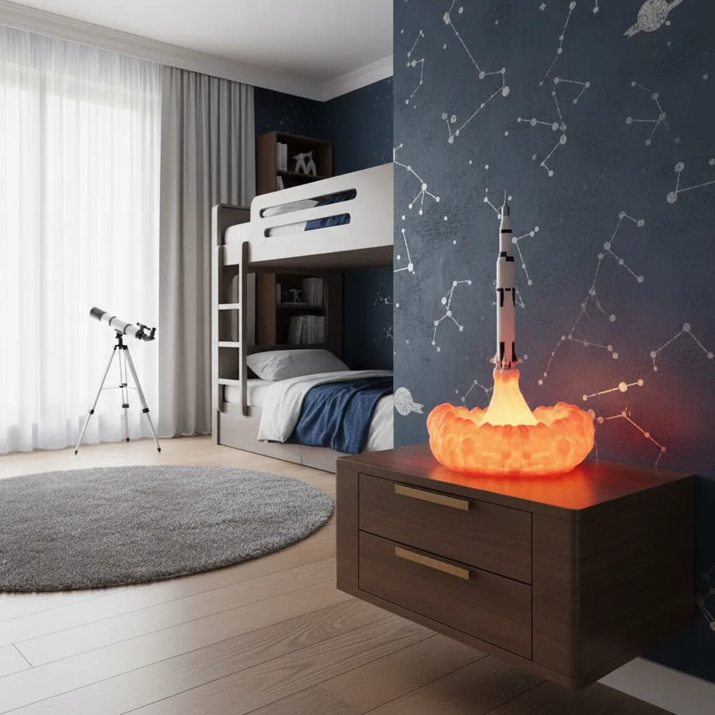 Lampe de Chevet Enfant Fusée