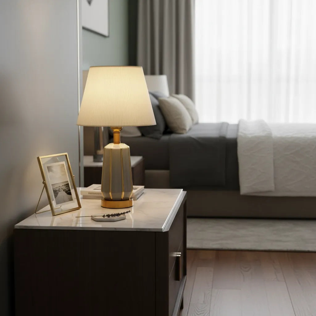 Lampe de Chevet Grise