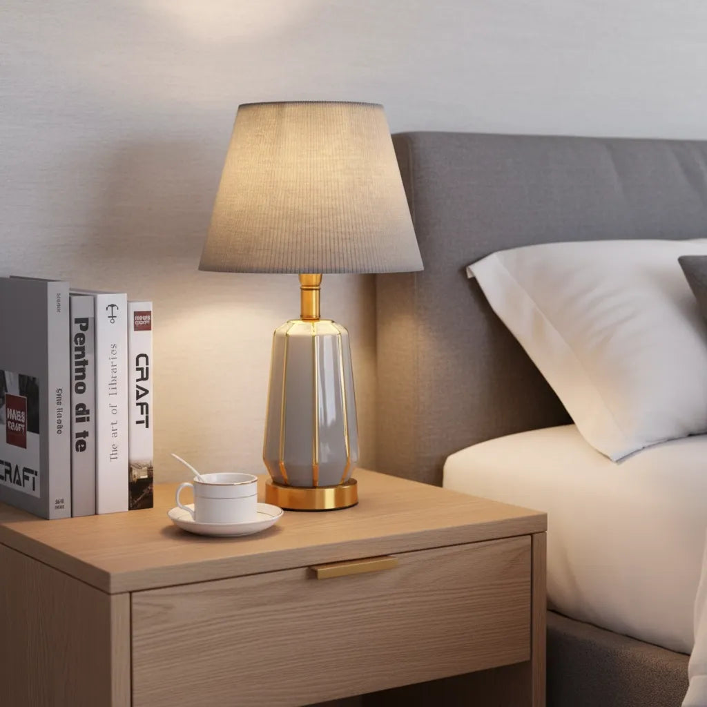 Lampe de Chevet Grise