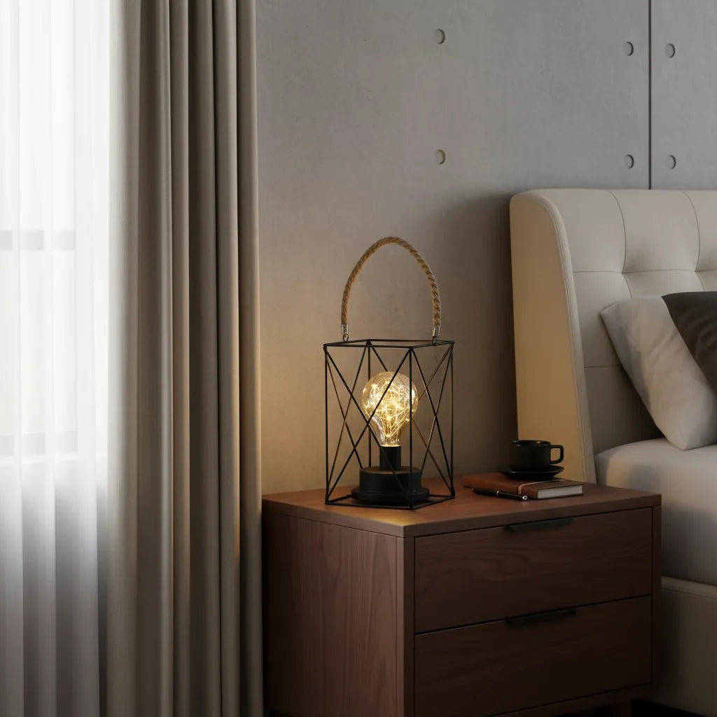 Lampe de Chevet Metal Noir