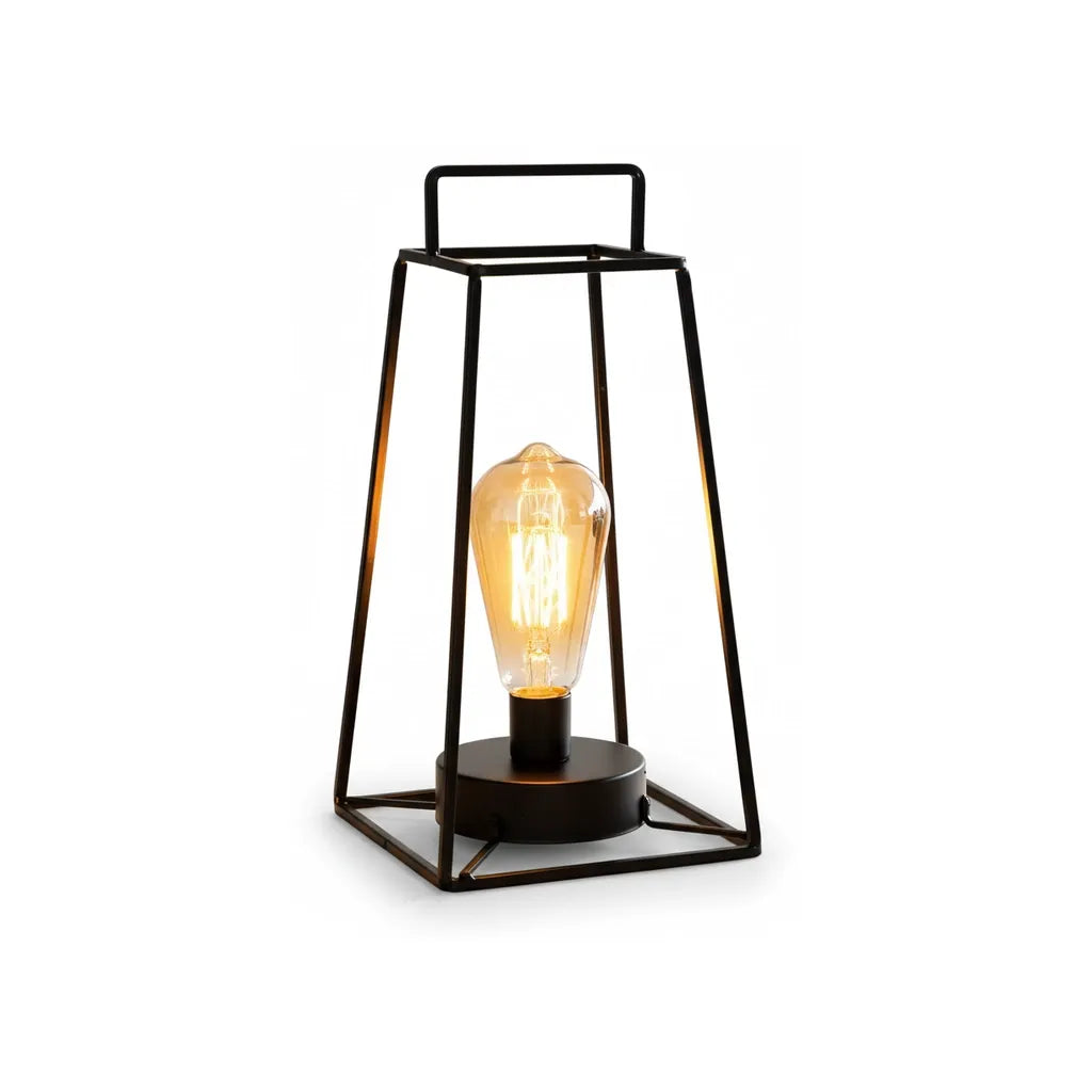 Lampe de Chevet Noir Industriel
