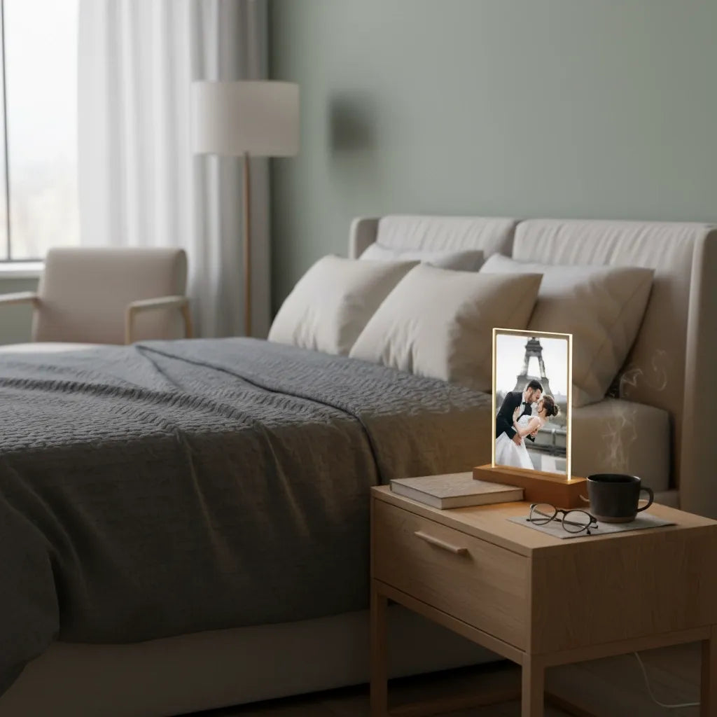 Lampe de Chevet Personnalisé Photo