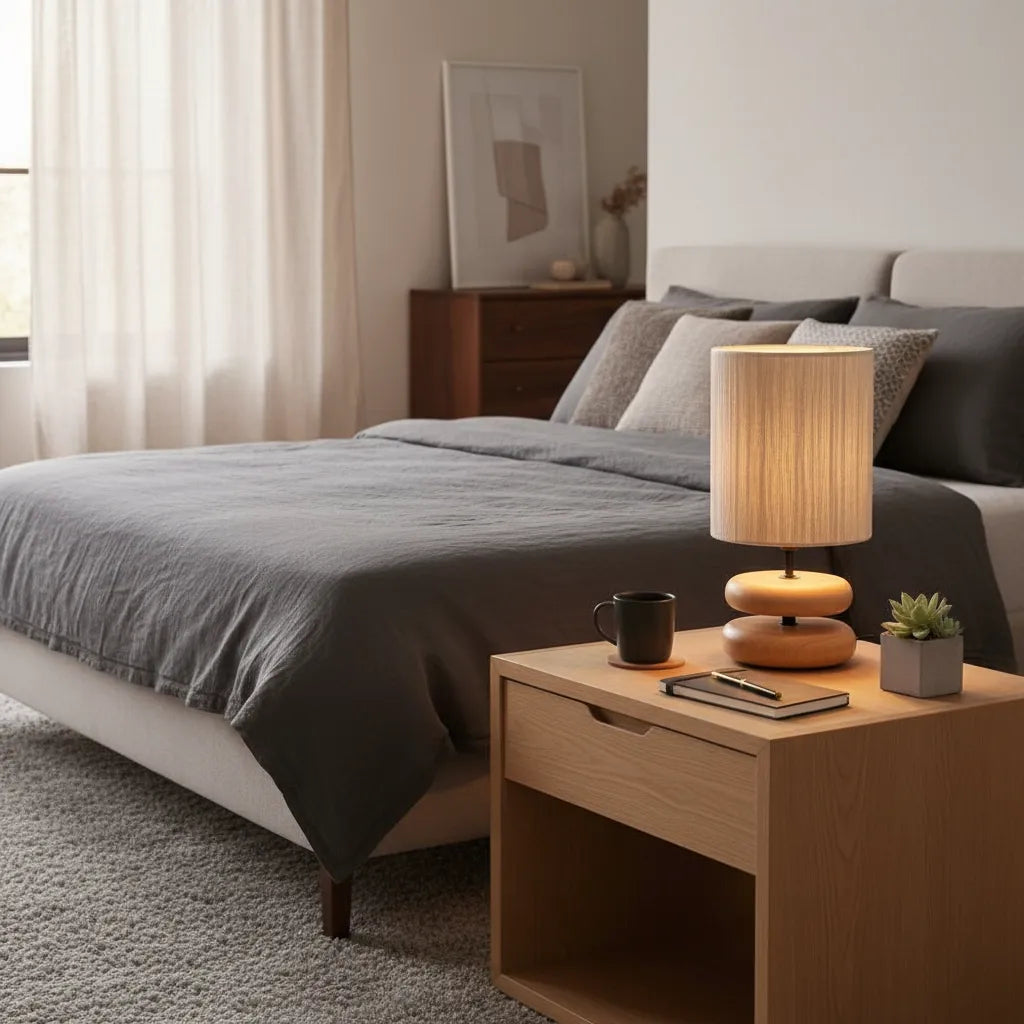 Lampe de Chevet Pied Bois