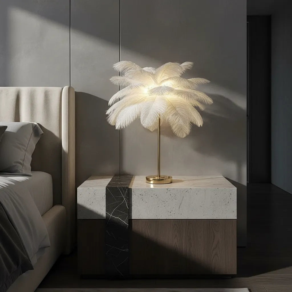 Lampe de Chevet Plume