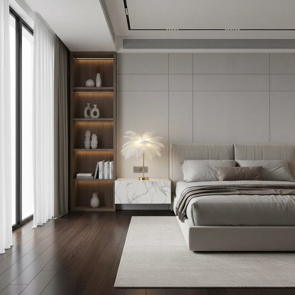 Lampe de Chevet Plume