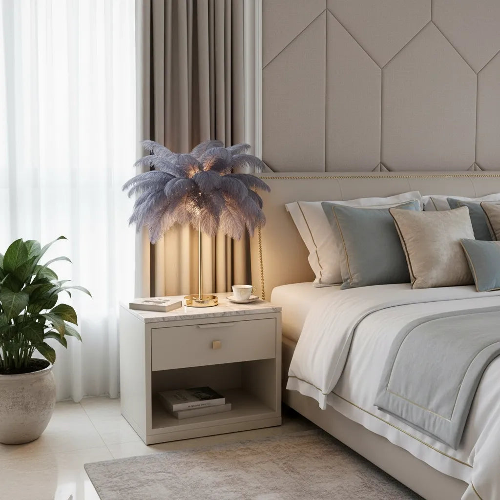 Lampe de Chevet Plume