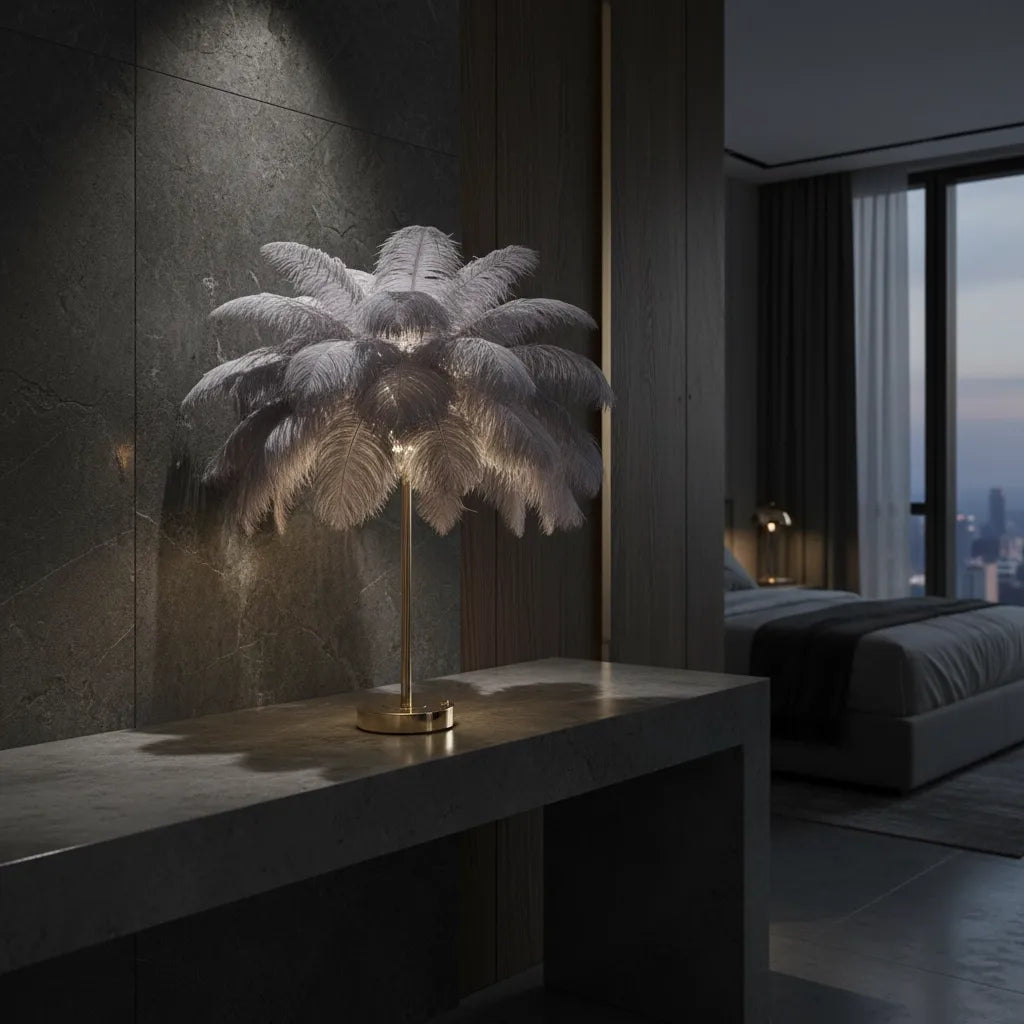 Lampe de Chevet Plume