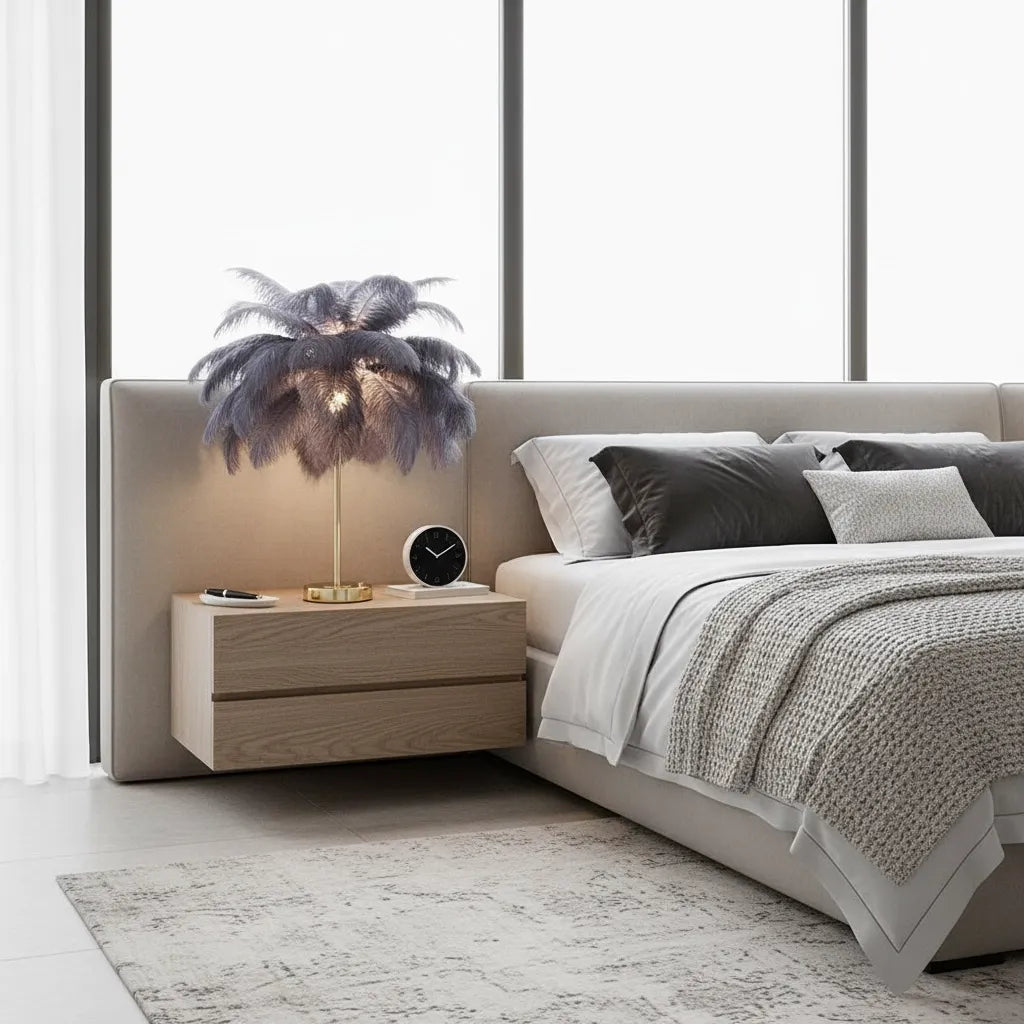 Lampe de Chevet Plume