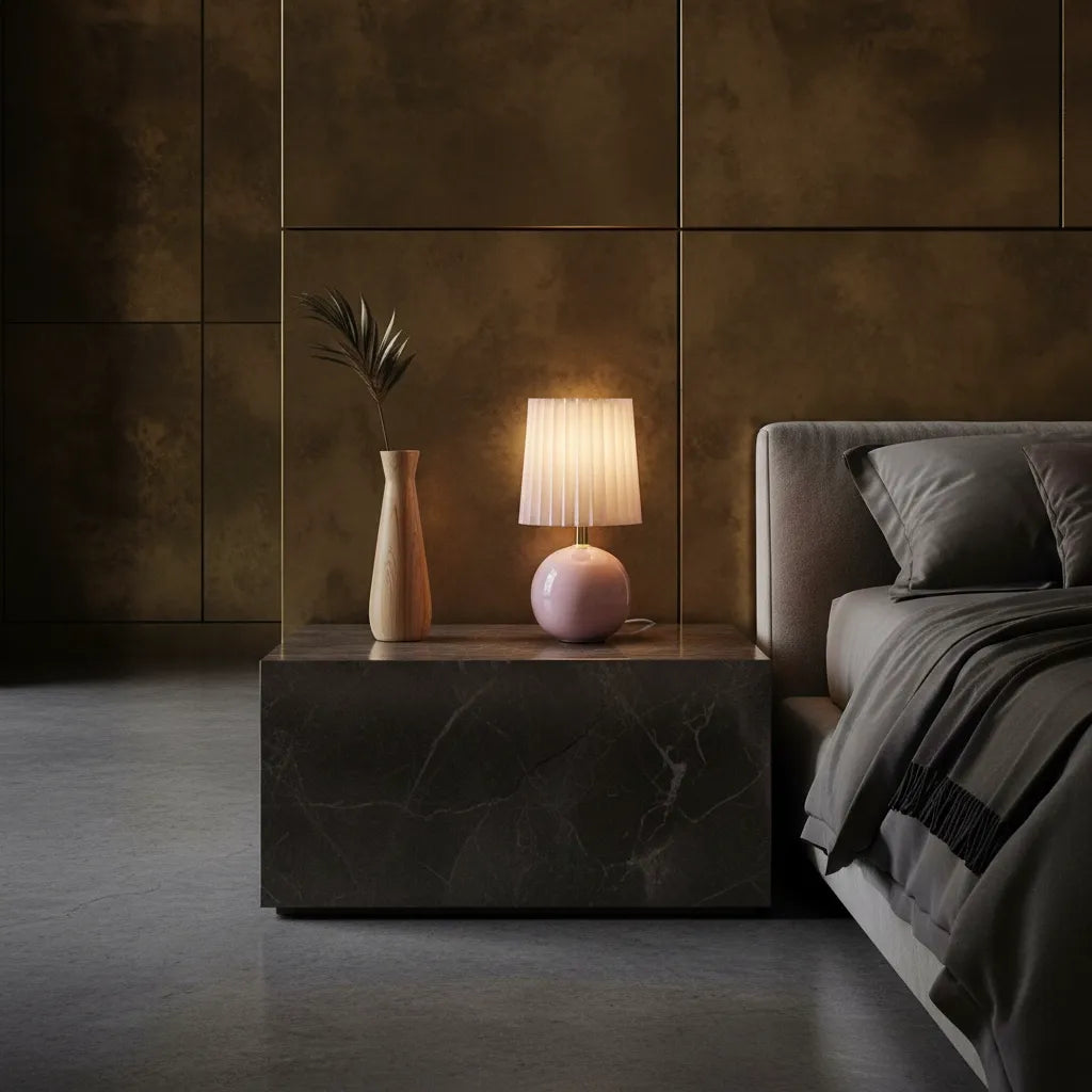 Lampe de Chevet Rose Poudré