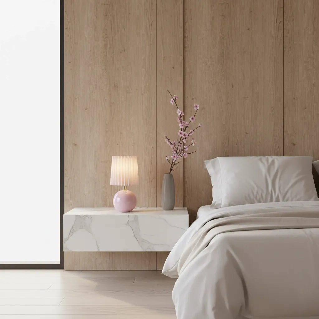 Lampe de Chevet Rose Poudré