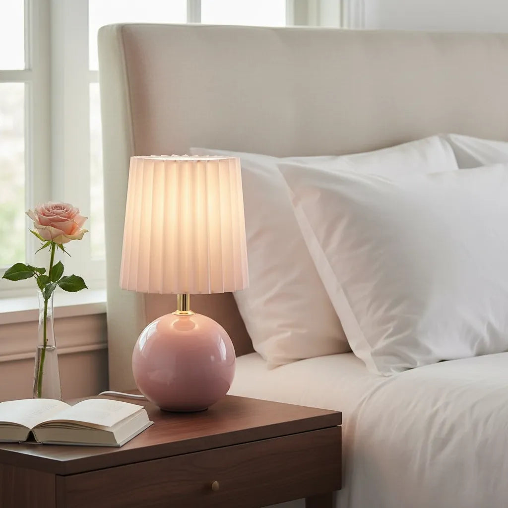 Lampe de Chevet Rose Poudré