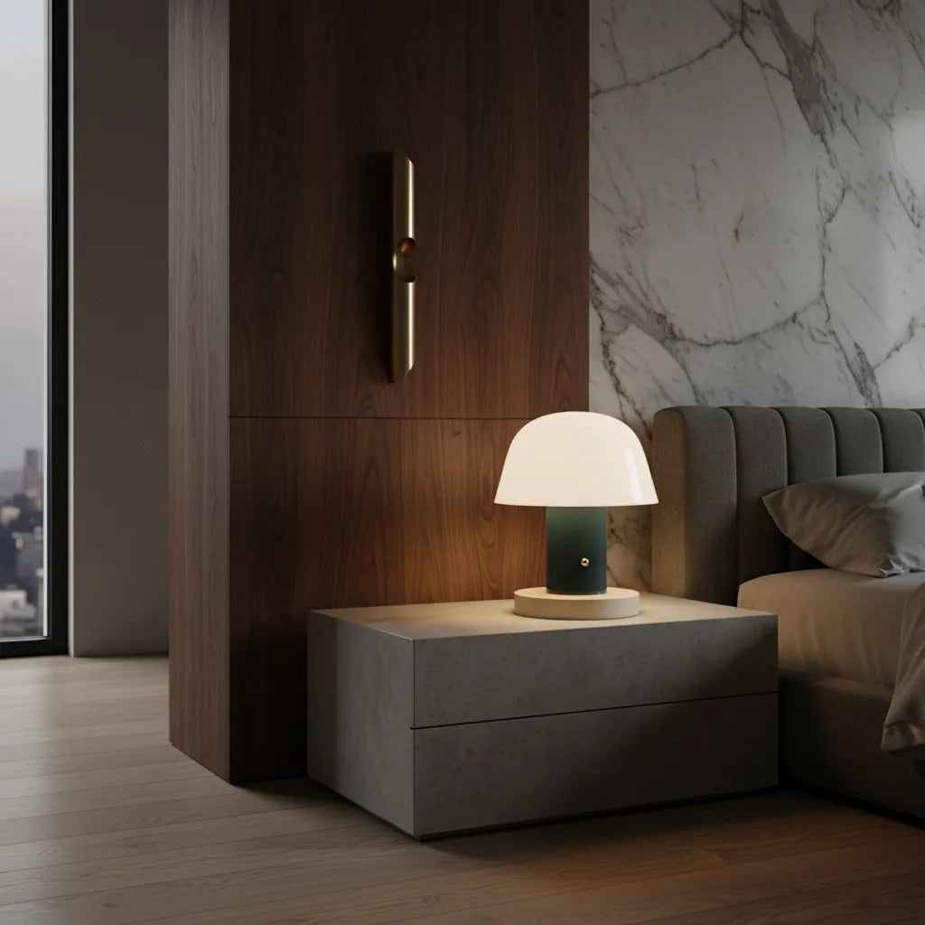 Lampe de Chevet sur Piles Champignon