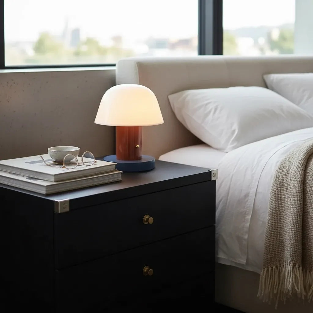 Lampe de Chevet sur Piles Champignon