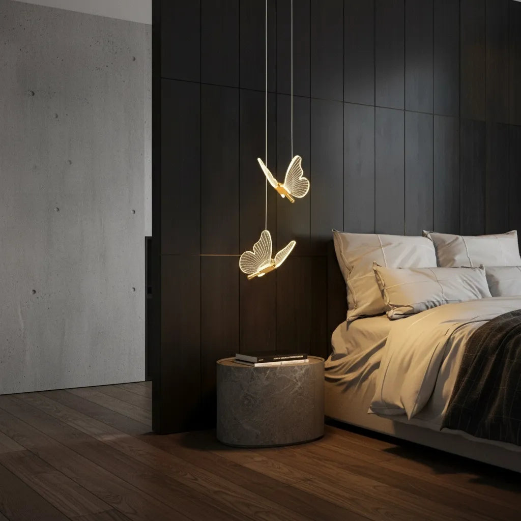 Lampe de Chevet Suspendu Papillon