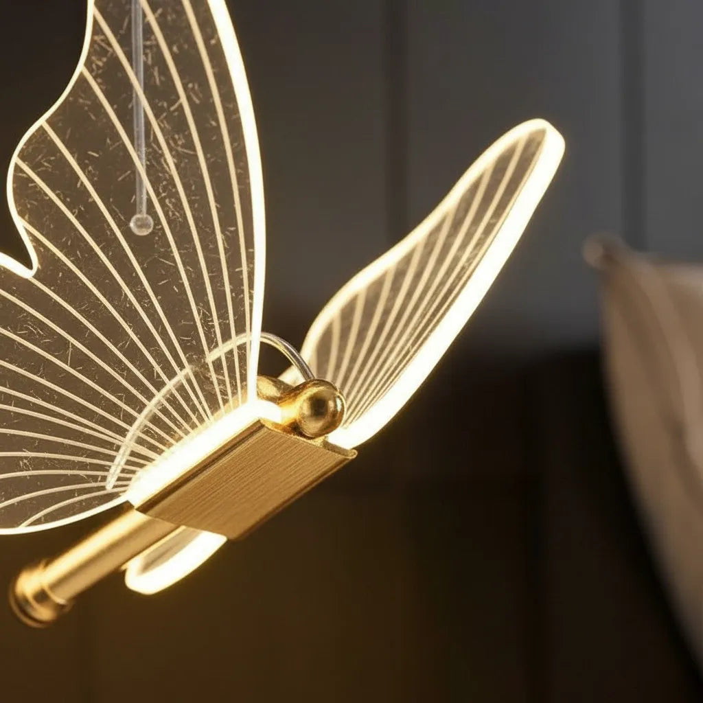 Lampe de Chevet Suspendu Papillon
