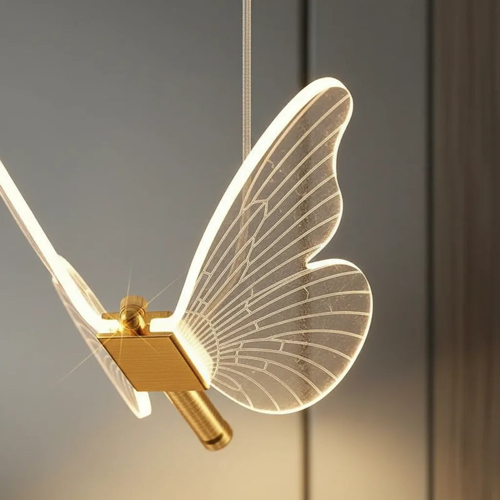 Lampe de Chevet Suspendu Papillon