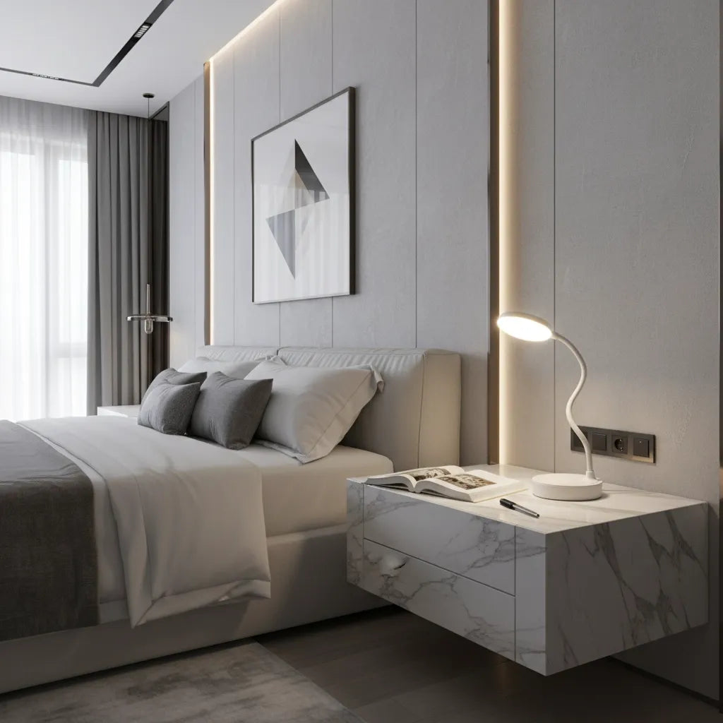 Lampe de Chevet Tactile Blanche