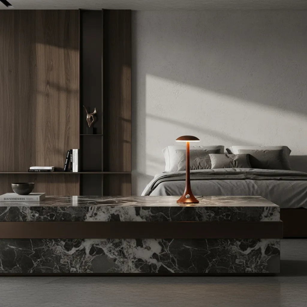 Lampe de Chevet Tactile Bois