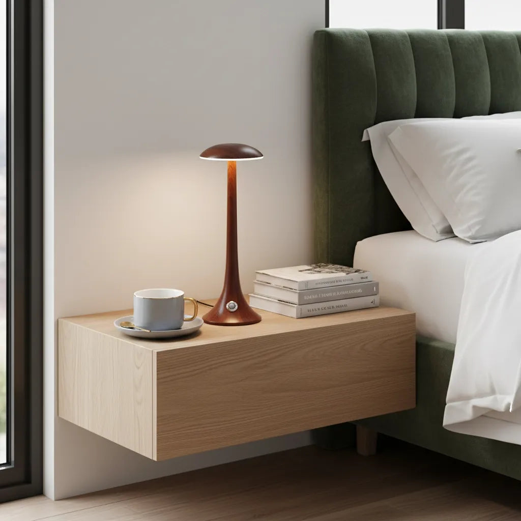 Lampe de Chevet Tactile Bois