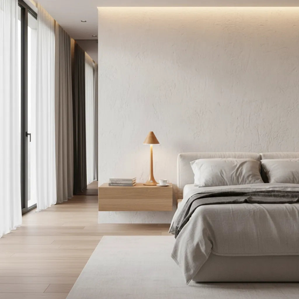 Lampe de Chevet Tactile Bois