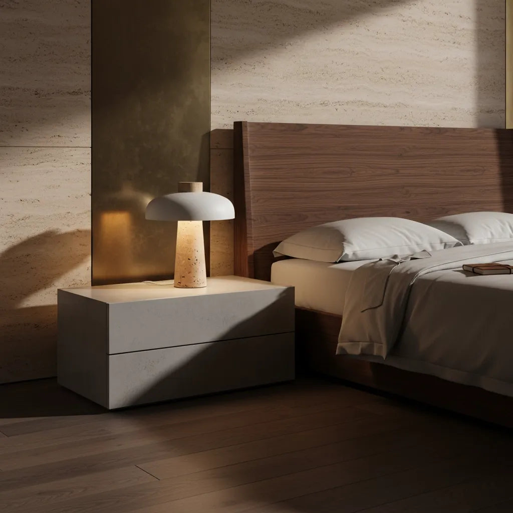 Lampe de Chevet Travertin