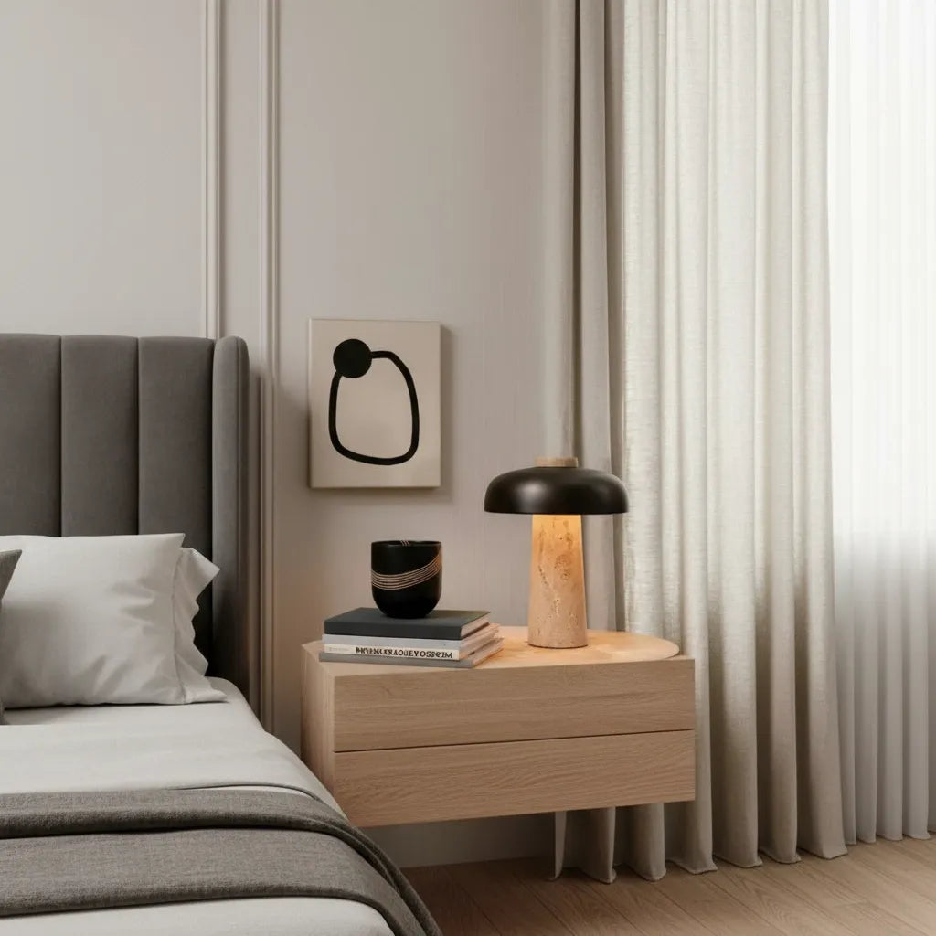 Lampe de Chevet Travertin