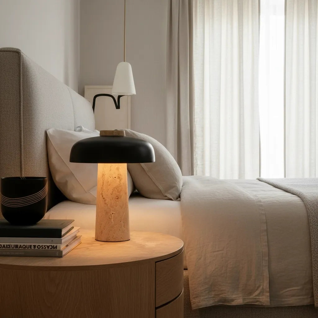 Lampe de Chevet Travertin