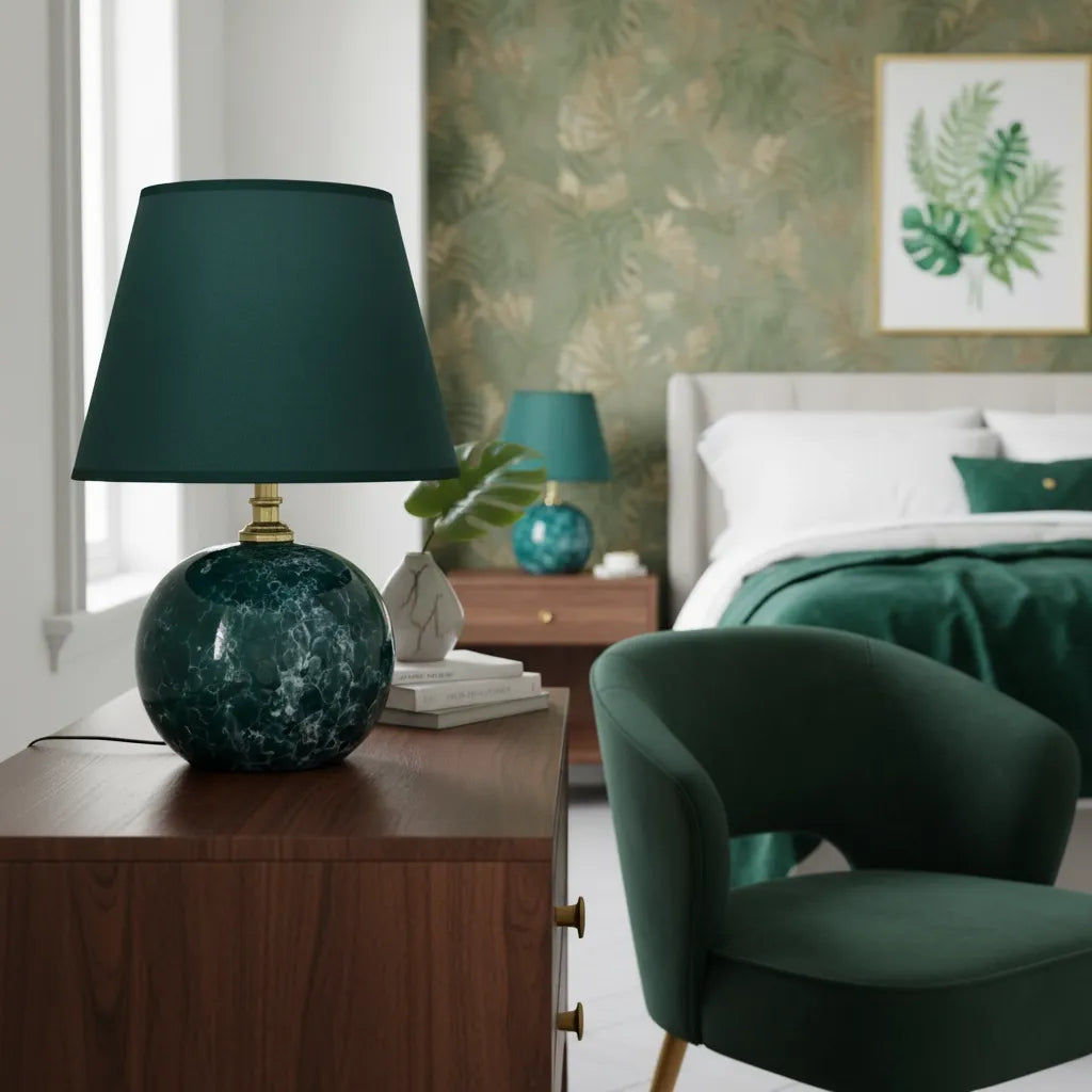 Lampe de Chevet Vert Émeraude