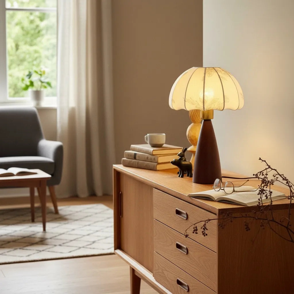 Lampe de Chevet Vintage Bois