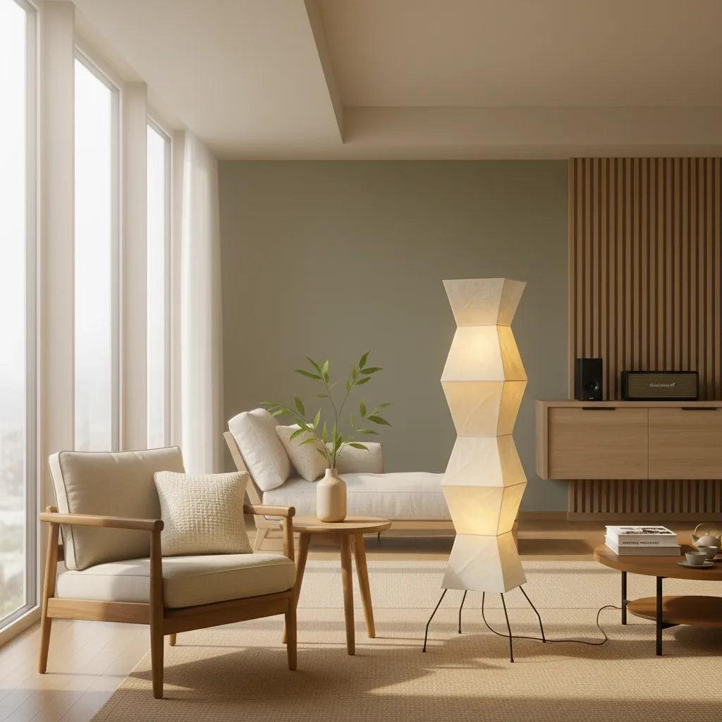 Lampe en Papier de Riz