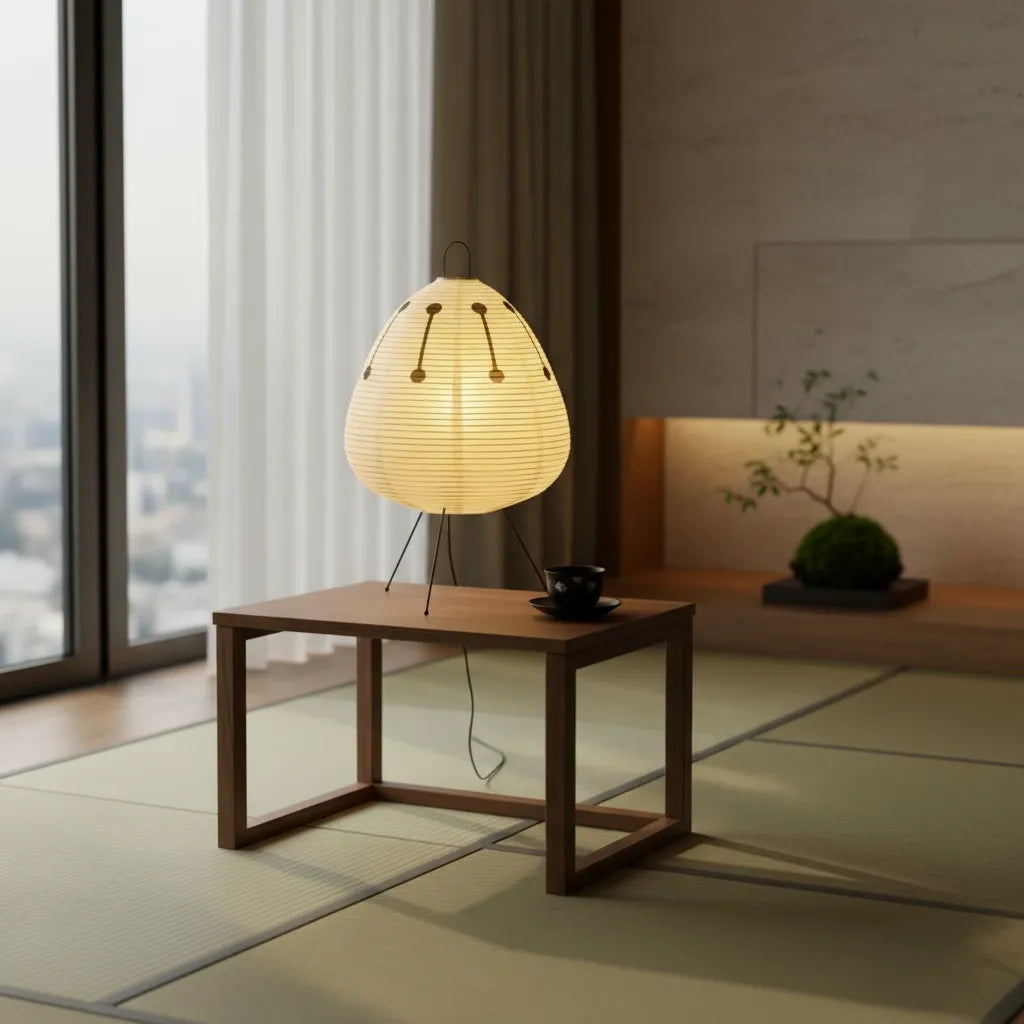 Lampe en Papier Japonaise